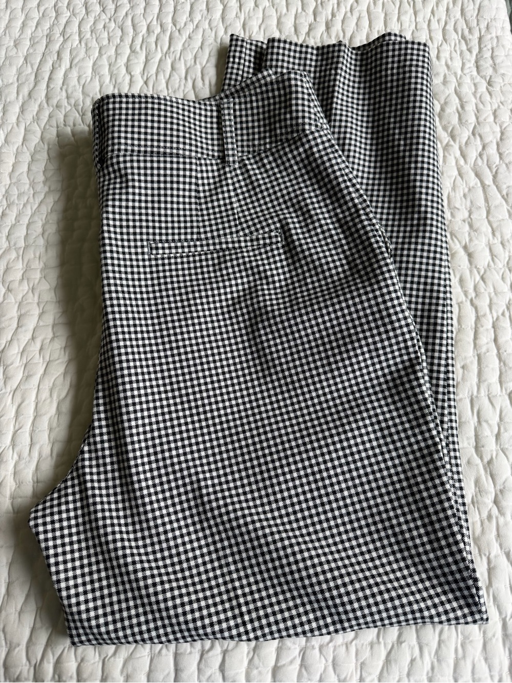 Joie Black & White Gingham Pants